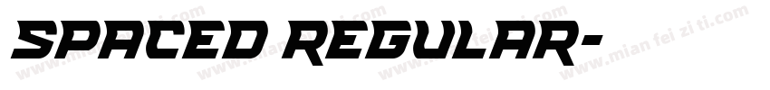 Spaced regular字体转换